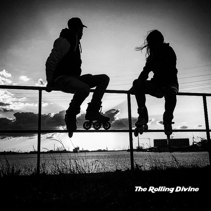 The Rolling Divine two people who like to inline skate on inline skates from Sliding Tiger